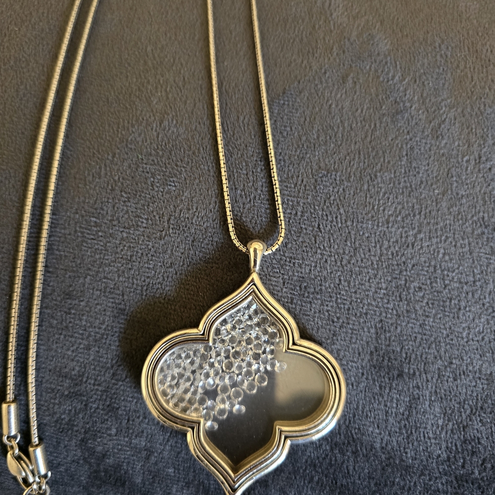 Brighton Tolsedo Silver Necklace with Crystal Embellishments